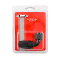 Swivel Hose End -8 AN 90 Degree Swivel Hose End Black Black Satin Anodized Finish Mr Gasket