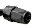 Swivel Hose End -10 AN 90 Degree Swivel Hose End Black Black Satin Anodized Finish Mr Gasket