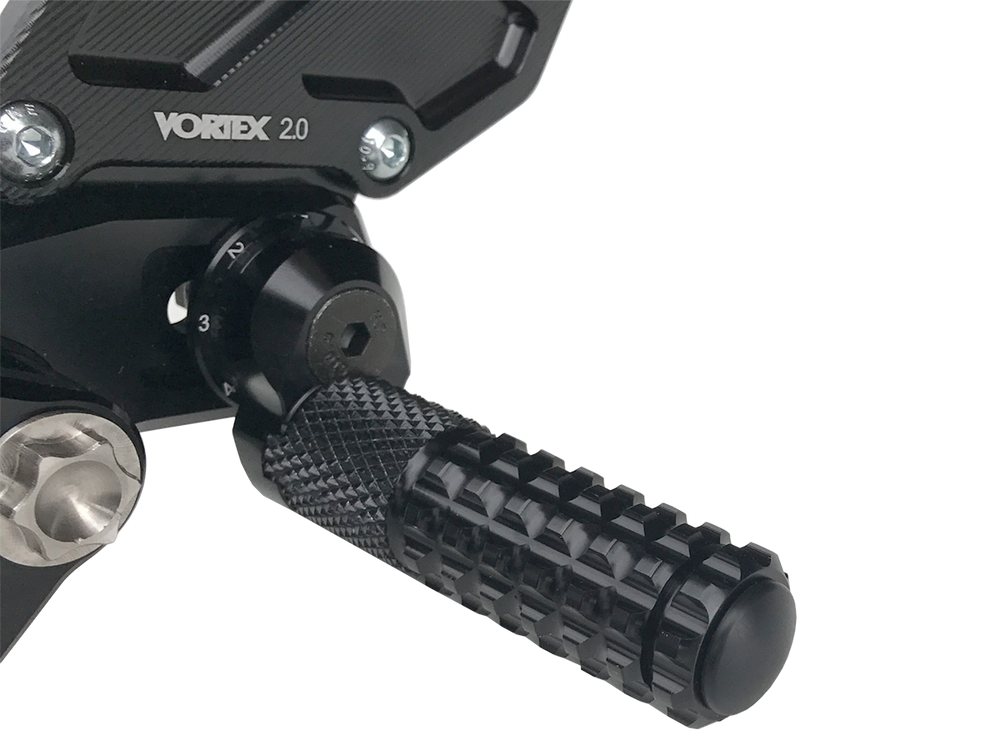 Vortex Racing Rearsets Replacement Foot Peg 2.0 Bracket- Black