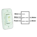 LOW PROFILE SINGLE SLIDEOUT SWITCH WHITE