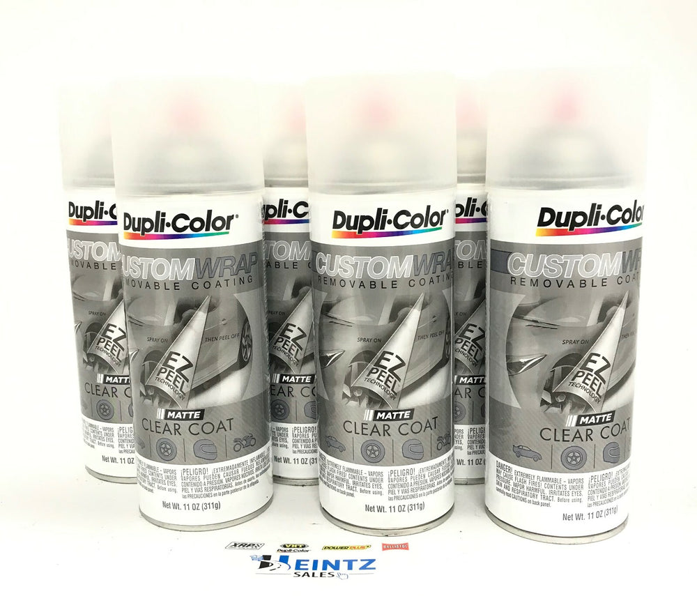 CUSTOM WRAP REMOVABLE COATING MATTE CLEAR COAT 11 OZ AEROSOL