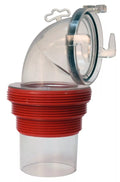 EZ COUPLER 90 DEGREES BAYONET SEWER FITTING CLEAR CARDED
