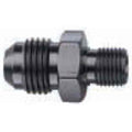 Fragola -6AN x 10mm x 1.0 Male Adapter-Weber - Black