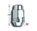14MM X 1.50 STAINLESS STEEL LUG NUTS (13/16IN HEX) CLAMSHELL