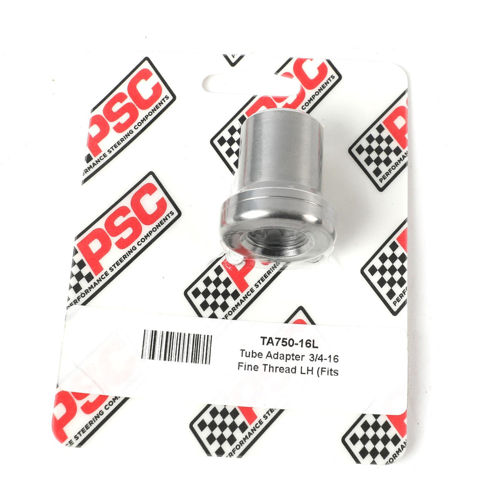 Tube Adapter 3 4-16 Fine Thread LH (Fits 1.0 Inch ID Tubing) PSC Performance Steering Components
