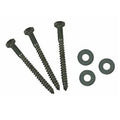 HEX LAGS W/WASHERS 3/8X4 25PK