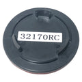 RF LENS LOGO RED WITH CHROME FOIL L