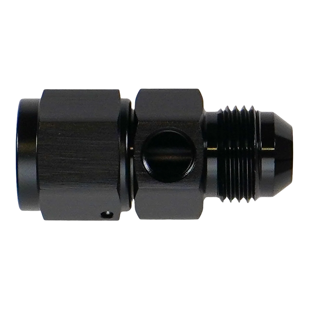 DeatschWerks 8AN Male Flare to Female Flare Swivel with 1/8th npt