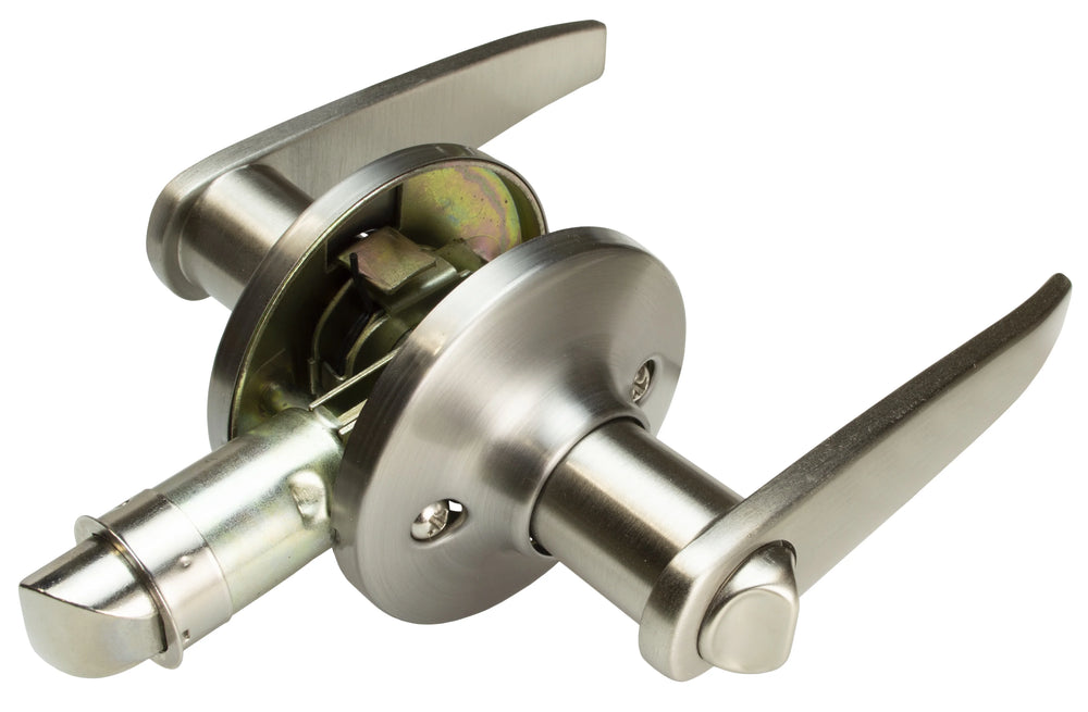 LOCKSET LEVER #707 PRIVACY BRUSHED SATIN NICKEL