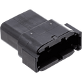 NAMZ Deutsch DTM 12-Position Receptacle w/12 Stamped Terminals & Wedgelock - Black (HD 74109-98BK)