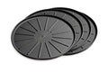 WeatherTech Round Coaster Set 6in. - Black (Set of 4)