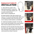SNAPLATCH CABLE KIT