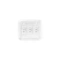 WALL PLATE SWITCH WHITE TRIPLE 3.53 X 4 ON/OFF SPST INCLUDES RAISED BEZE