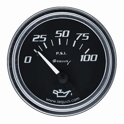 2.0 Dia Oil Pressure Gauge Black 0-100psi
