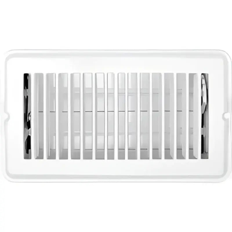 VENT REGISTER WHITE METAL DAMP 4INX8IN