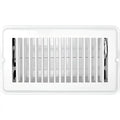 VENT REGISTER WHITE METAL DAMP 4INX8IN