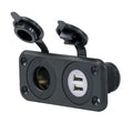DUAL USB CHARGER RECEPTACLE 1224VWHITE OEM