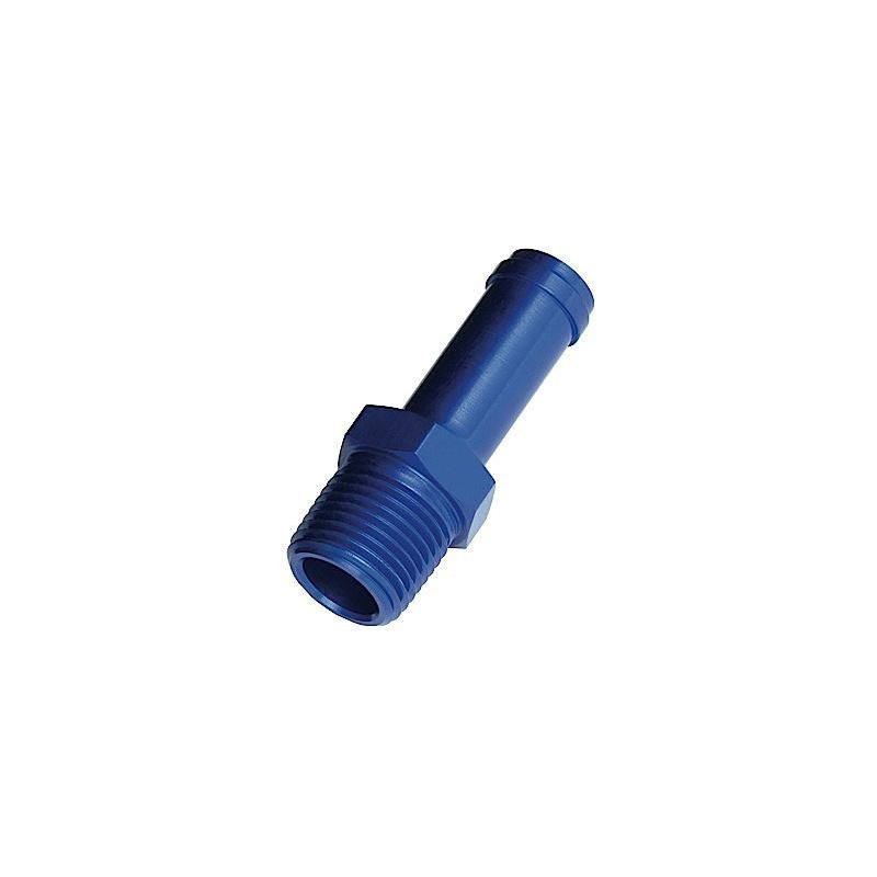 16 (1) OD HOSE NIPPLE TO 12 (3/4) NPT MALE STRAIGHT BLUE