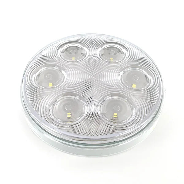 4' ROUND 6 LED; SLDBCKP; FLTCNT; WT