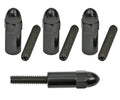 13/8IN TALL STEEL ACORNSTYLE VALVE COVER STUDS 1/420 THREAD BLACK