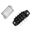 NAMZ ATO 4-Way Fuse Block (Water Tight Clear Cover - 1/4in. Male Disconnects)