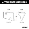 WINDSHIELD HINGE LIGHT BRACKET