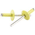 Lg Hd Rivet Yellow Alum 250pk