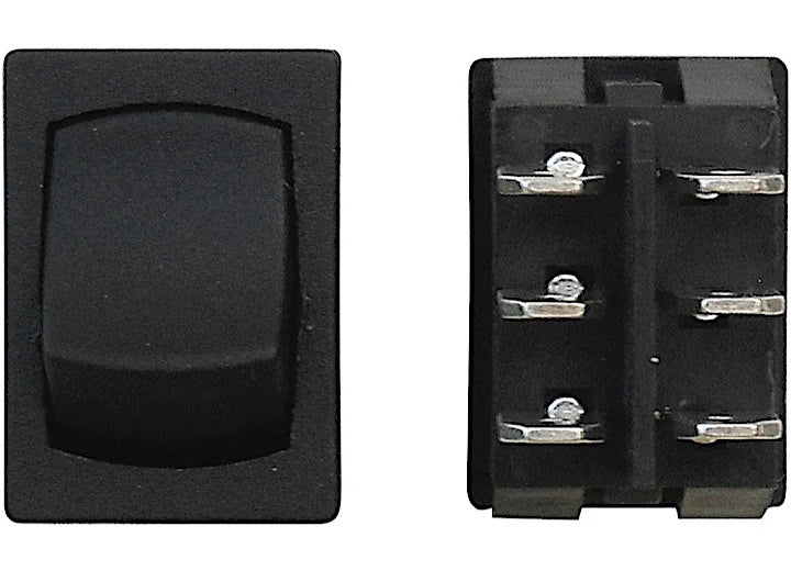 MINI MOMENTARY ON/OFF/MOMENTARY ON DPDT BLACK 3/BAG