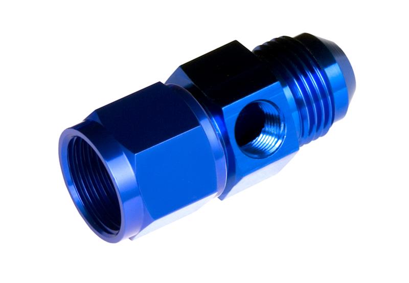04 MALE TO 04 FEMALE AN/JIC WITH 1/8 NPT IN HEX CLEAR
