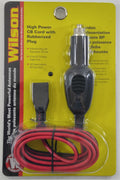 12V HIGH POWER CB CORD W/ RUBBERIZED PLUG