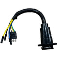 4WAY FLAT TO 7WAY RV SOCKET ADAPTER HARNESS