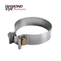 Exhaust Clamp 2 Inch Aluminized Torca Band Clamp Diamond Eye