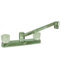 FAUCET8 PLASTIC KITCHEN W/ DSPOUT & CRYSTAL HDLS CHROME