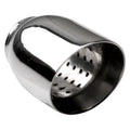 ROSONATED ANGLE SS EXHAUST TIP 2.25IN ID / 3.00IN OD