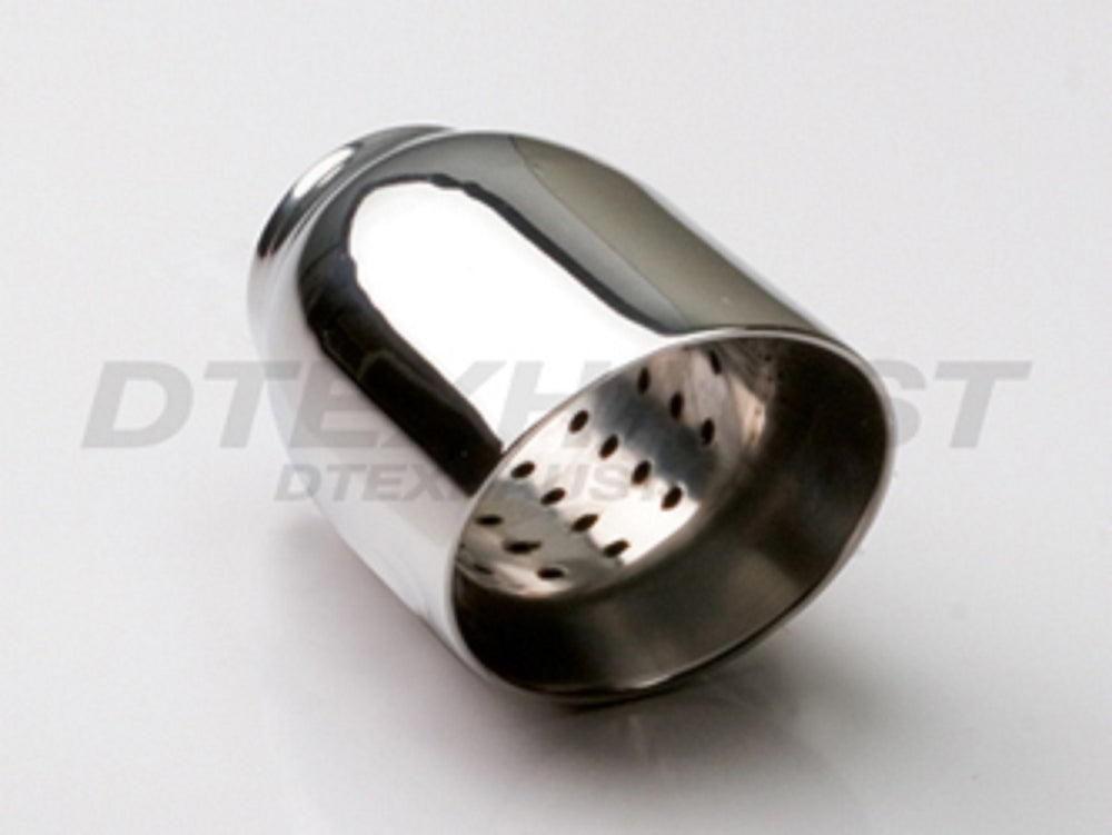ROSONATED ANGLE SS EXHAUST TIP 2.25IN ID / 3.00IN OD
