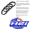 Vision Wheel HR 73-64.1MM ALUM 4PC BLK HR73-6410