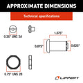 13/8IN BAGGAGE DOOR KEY LOCK CHROME (THUMB LATCH)