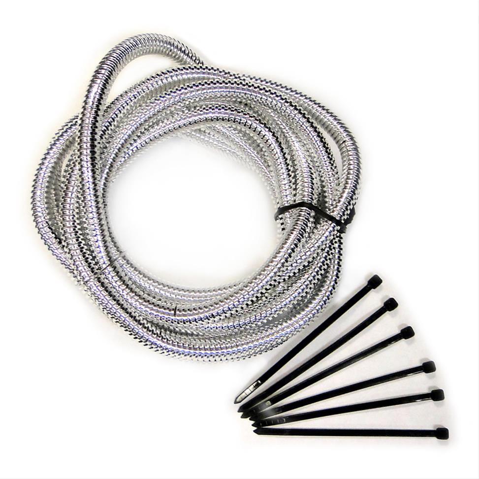 OBS SPLIT LOOM 10' x 1/4"CHROME