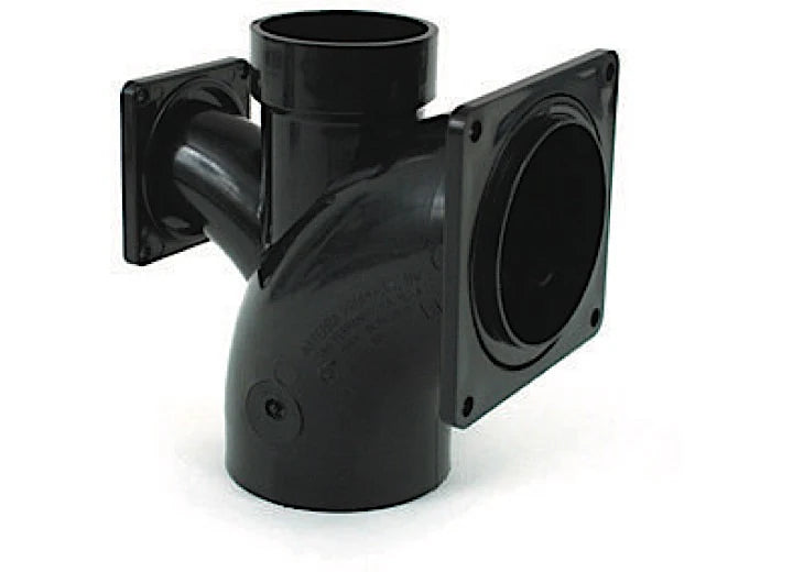 3WAY ELL 3IN SPIGOT X 2IN HUB 3IN AND 11/2IN ROTATING FLANGES