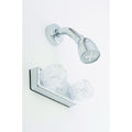TUB FAUCET 4IN CHROME 2 VALVEDIVERTER PLASTIC EMPIRE