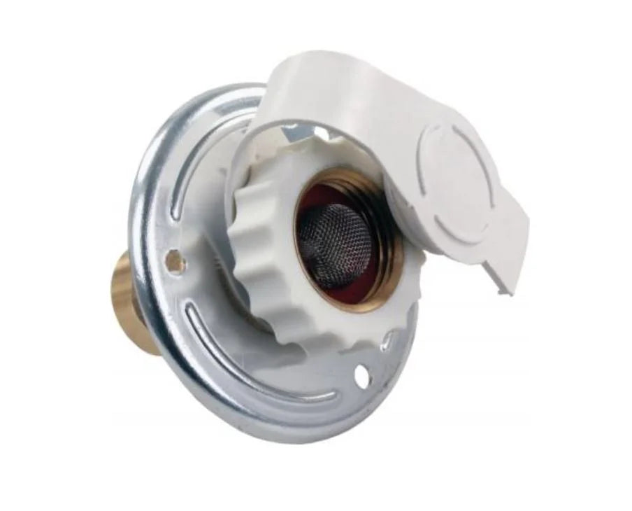 CITY WATER FLANGE METAL WHITE MPT