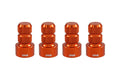 ORANGE; BILLET ALUMINUM; SET OF 4 C
