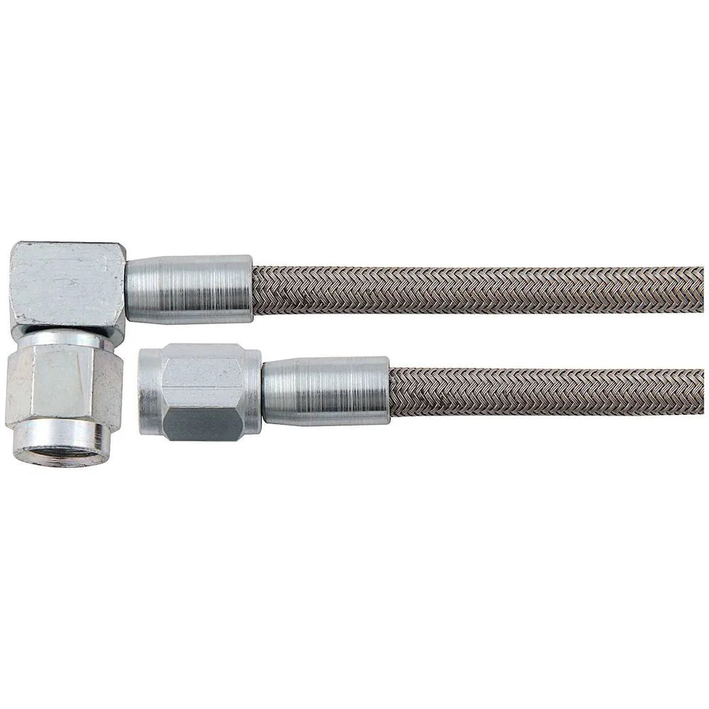 Braided Brake Line Assembly, 12-Inch