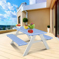 LIPPERT 3 PC PICNIC TABLE COVER SETPATCHWORK PRINT