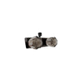 RV SHOWER FAUCET W/SMOKED ACRYLIC KNOBS BLACK