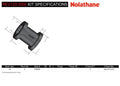 Trailing arm - upper front bushing 2 Bushings 2 Tubes Grease