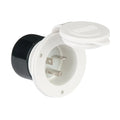 20A 125V STRAIGHT BLADE POWER INLET WHITE