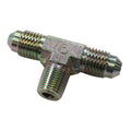 Fragola -4AN Tee 1/8 NPT On Side - Steel