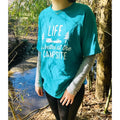 LIFE IS BETTER AT THE CAMPSITE SHIRT GRAY MEDIUM