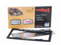 HUSHMAT ULTRA LICENSE PLATE KIT 1 4IN X 12IN SHEET WITH LICENSE PLATE FRAME